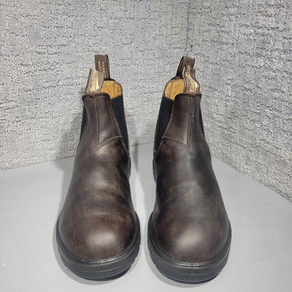 Blundstone Tasmania 001711 Men's Size 8.5 Brown Leather Pull on Chelsea Boots - Picture 2 of 10